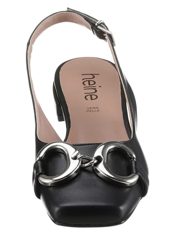 Heine Riemchenballerinas in Schwarz