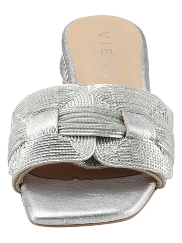 Heine Pantoletten in Silber