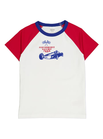 Fred´s World by GREEN COTTON Shirt "Racing" wit/rood/blauw