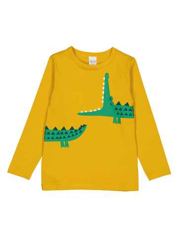 Fred´s World by GREEN COTTON Koszulka "Croco" w kolorze żółtym