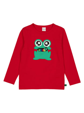 Fred´s World by GREEN COTTON Longsleeve "Hello Fred" rood