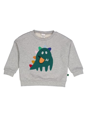 Fred´s World by GREEN COTTON Sweatshirt "Hello monster" in Grau