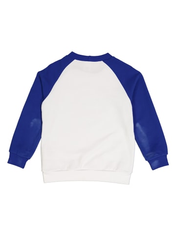 Fred´s World by GREEN COTTON Sweatshirt "Racing" in Weiß/ Blau