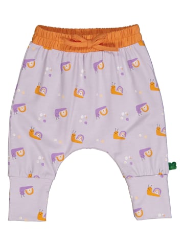 Fred´s World by GREEN COTTON Spodnie dresowe "Snail" w kolorze fioletowo-pomarańczowym