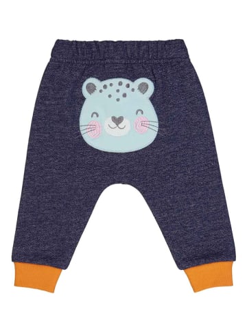 Fred´s World by GREEN COTTON Spodnie dresowe "Leo" w kolorze granatowo-pomarańczowym