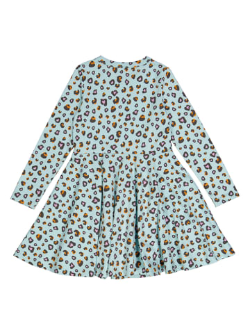 Fred´s World by GREEN COTTON Sukienka "Leo" w kolorze turkusowym ze wzorem