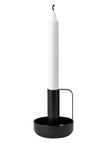 Stelton Kerzenständer "Ida" in Schwarz - (B)8,6 x (H)10 x (T)8.6 cm