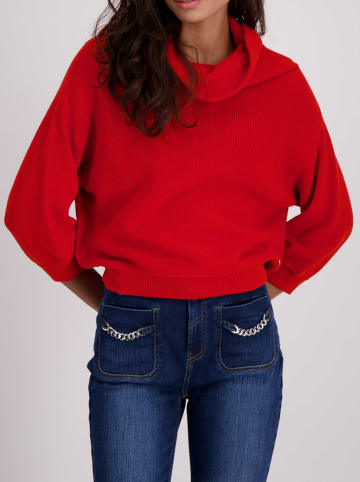 monari Rollkragenpullover in Rot