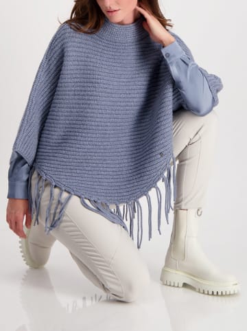 monari Poncho in Blau