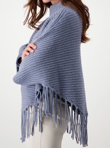 monari Poncho in Blau
