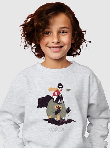 WOOOP Sweatshirt "Batman & Robin" in Grau