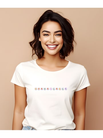 WOOOP Shirt "Beads unavailable" wit