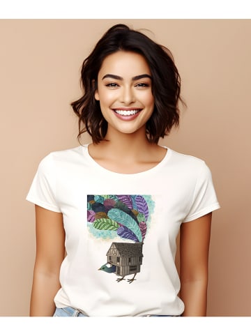 WOOOP Shirt "Birdhouse" wit