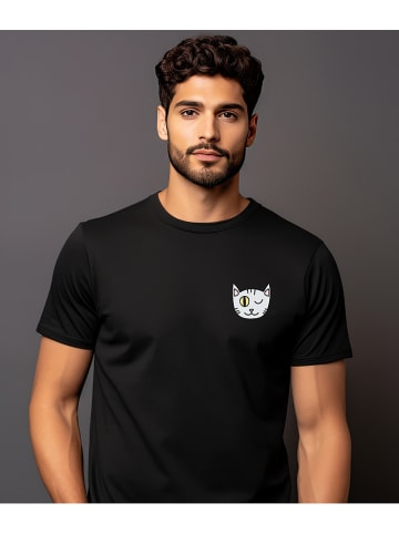 WOOOP Shirt "Chat clin doeil" in Schwarz