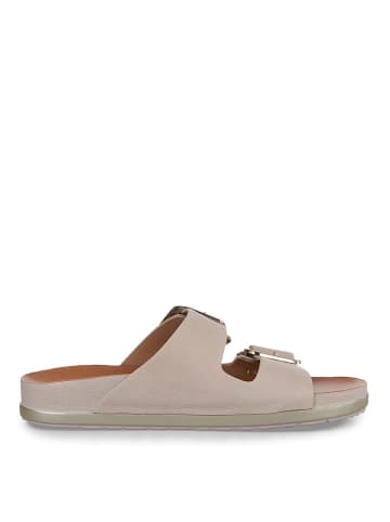 Tamaris Leren slippers beige