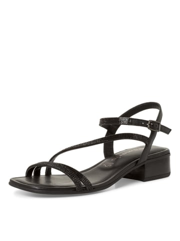 Tamaris Leder-Sandalen in Schwarz