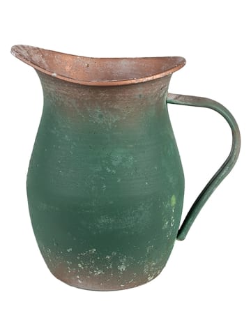 Clayre & Eef Decoratieve kan groen - (B)13 x (H)13 x (D)19 cm