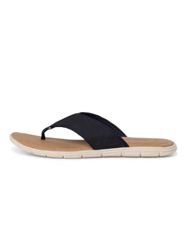 s.Oliver Leren teenslippers donkerblauw