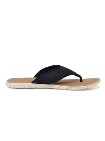 s.Oliver Leren teenslippers donkerblauw