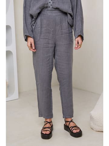 Rodier Lin Linnen broek grijs