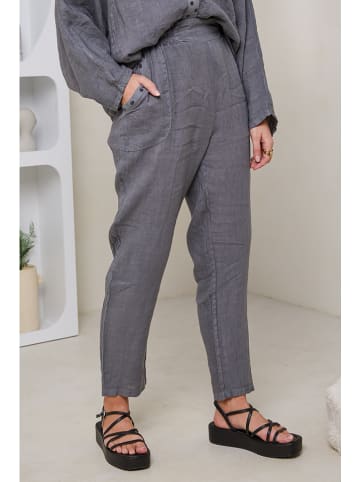 Rodier Lin Linnen broek grijs