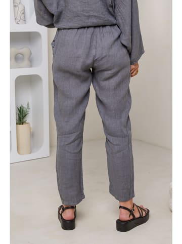 Rodier Lin Linnen broek grijs