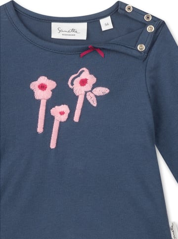 Sanetta Kidswear Longsleeve in Dunkelblau/ Rosa