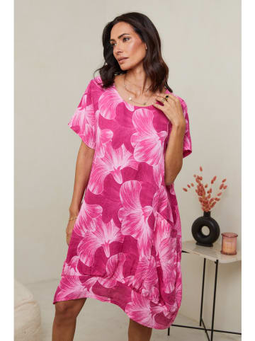 Le Monde du Lin Leinen-Kleid in Pink