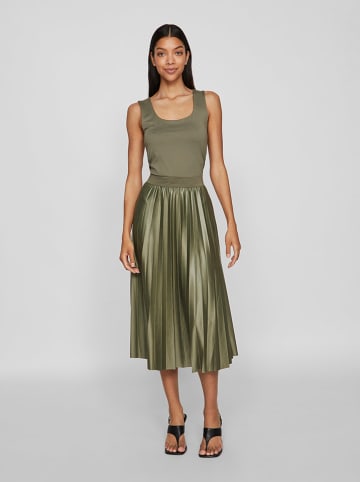 Vila Plisseerock in Khaki