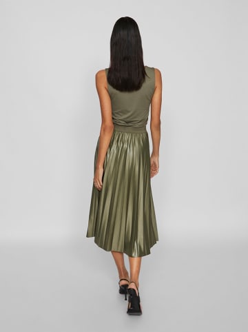 Vila Plisseerock in Khaki