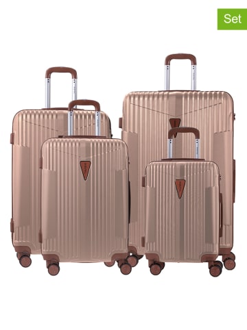 Murano 4-delige hardcase-trolleyset beige