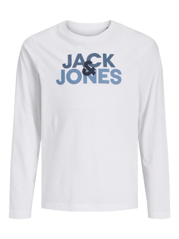 JACK & JONES Junior Koszulka "Jacula" w kolorze białym