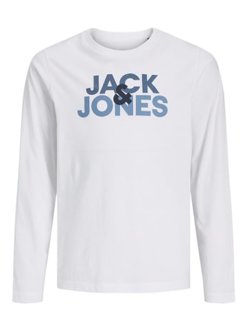 JACK & JONES Junior Longsleeve "Jacula" in WeiÃŸ