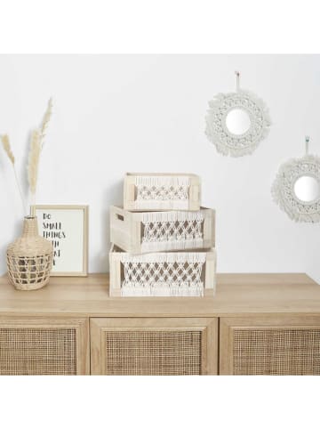 The Home Deco Kids 3er-Set: Aufbewahrungskisten in Beige