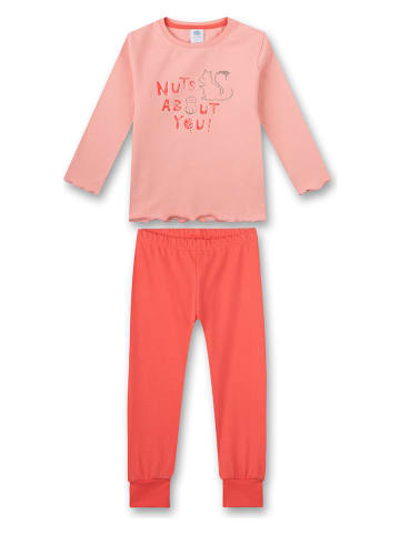 Sanetta Pyjama in Orange/ Rosa