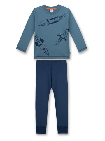 Sanetta Pyjama in Blau/ Dunkelblau