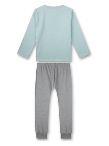 Sanetta Pyjama in Hellblau/ Grau