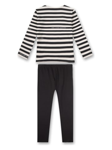 Sanetta Pyjama zwart/wit