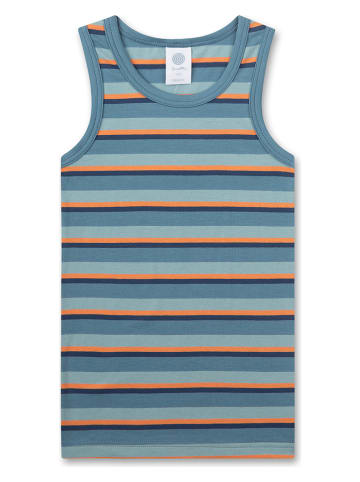 Sanetta Onderhemd blauw/oranje