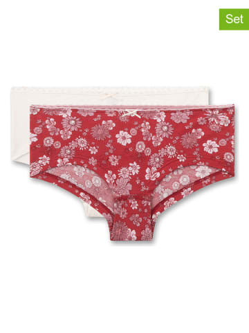 Sanetta 2er-Set: Pantys in Rot/ Weiß