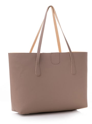 Lucky Bees Shopper bag w kolorze beżowym - 42 x 28 x 11 cm
