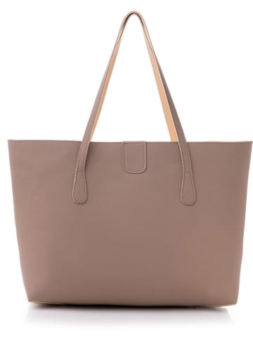Lucky Bees Shopper bag w kolorze beżowym - 42 x 28 x 11 cm