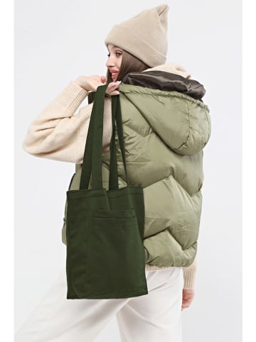BAGmori Schultertasche in Grün - (B)33 x (H)45 x (T)10 cm