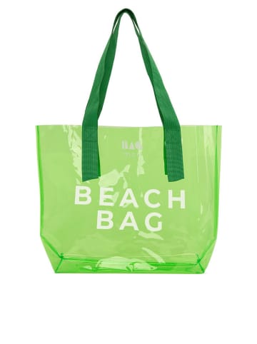 BAGmori Strandtasche in Grün - (B)43 x (H) 34 x (T)12 cm