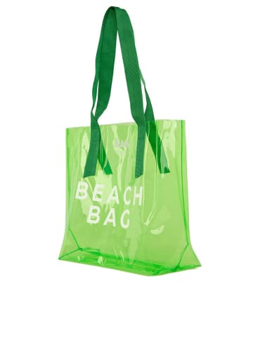 BAGmori Strandtasche in Grün - (B)43 x (H) 34 x (T)12 cm