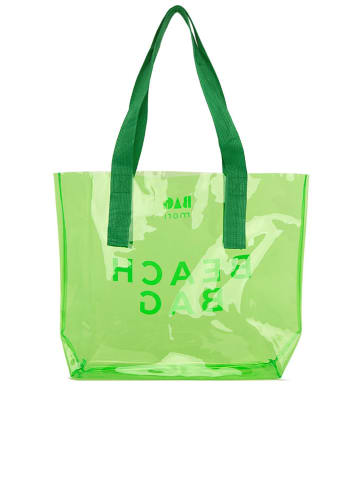 BAGmori Strandtasche in Grün - (B)43 x (H) 34 x (T)12 cm