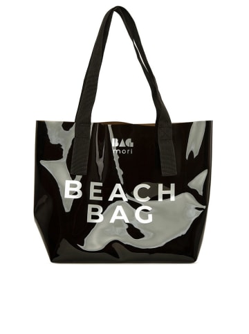 BAGmori Strandtasche in Schwarz - (B)43 x (H) 34 x (T)12 cm