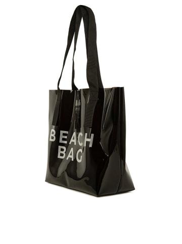 BAGmori Strandtasche in Schwarz - (B)43 x (H) 34 x (T)12 cm
