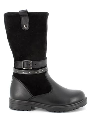 Primigi Leder-Winterstiefel in Schwarz