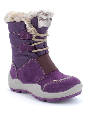 Primigi Leder-Winterstiefel in Violett